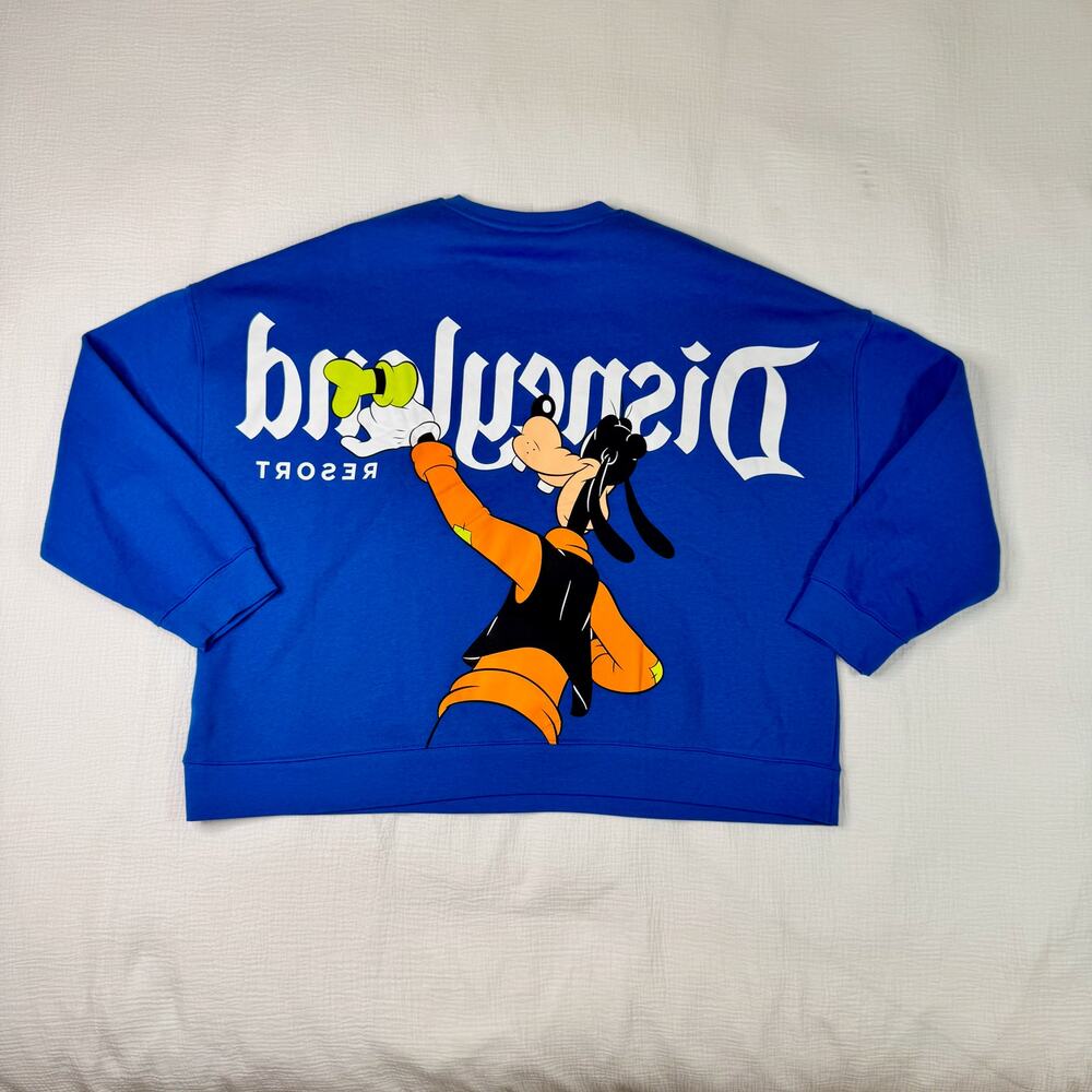 Disneyland Resort DLR Goofy Spirit Jersey Pullover Women's XL Bright Blue Royal - Picture 16 of 16